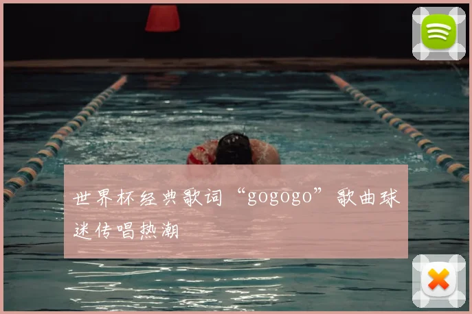 世界杯经典歌词“gogogo”歌曲球迷传唱热潮