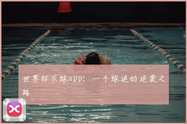 世界杯买球app：一个球迷的逆袭之路
